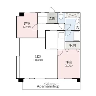 メゾン・ドゥ・フォレ【2階】の間取り