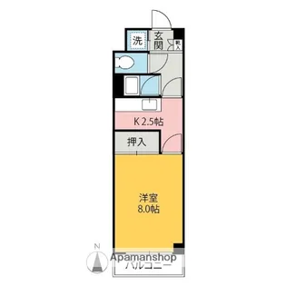 シルクロード前橋【303号室】の間取り