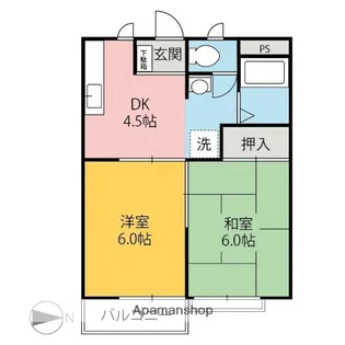 エトアール【102号室】の間取り
