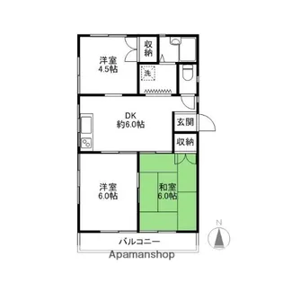 イシイハイツ【201号室】の間取り