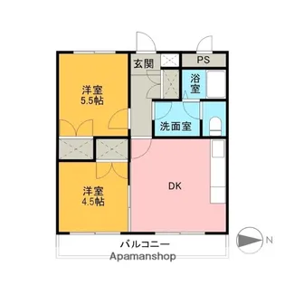 ウィステリアマンション【103号室】の間取り