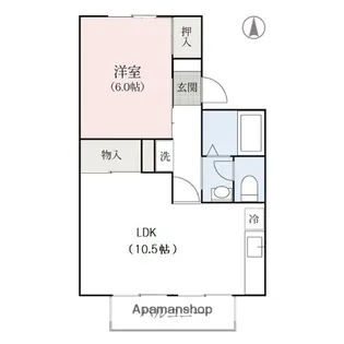 群馬県前橋市高井町1丁目【アパート】の間取り