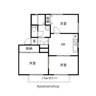 コンフォール【2階】の間取り