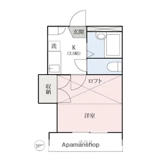 GーFLAT日吉町【104号室】の間取り