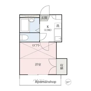 GーFLAT日吉町【205号室】の間取り