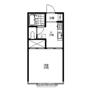 ロイヤル大嶋B【2階】の間取り