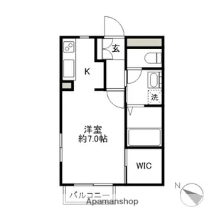 エスポワールM【1階】の間取り