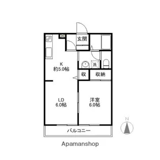 メゾンセノーテ【201号室】の間取り