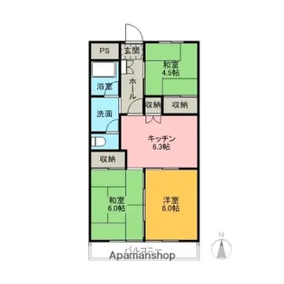 大嶋レジデンス【2階】の間取り