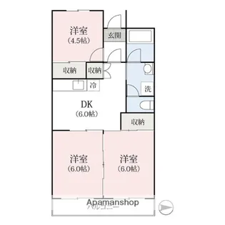 リエス前橋表町【505号室】の間取り