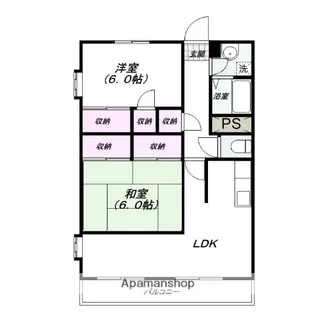 セゾン秀静【1階】の間取り