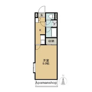 プレミールマンション【205号室】の間取り