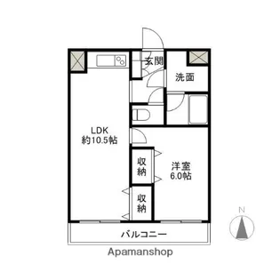モンシェール前橋【303号室】の間取り