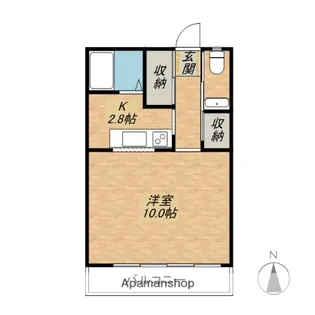 群馬県前橋市朝日町4丁目【マンション】の間取り
