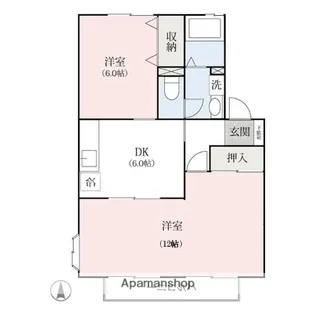 セジュールフジA・B・C【2階】の間取り