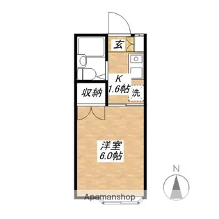 エムズワン南棟【125号室】の間取り