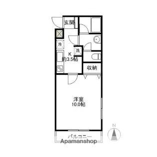 ベルエポックⅡ【101号室】の間取り