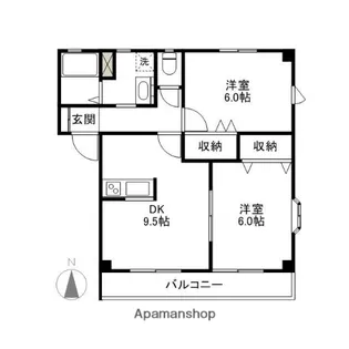 シルフィードAB【A101号室】の間取り