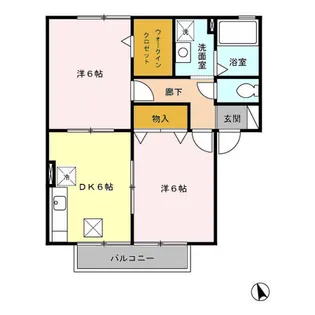 プランタン【1階】の間取り