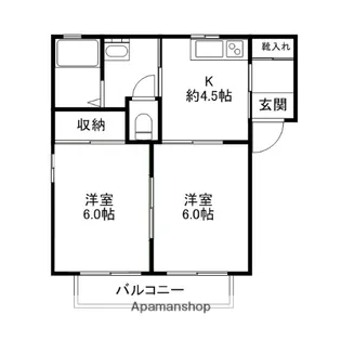 フローラABC【1階】の間取り