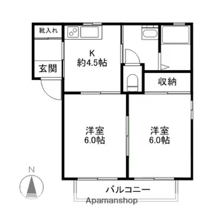 フローラABC【2階】の間取り