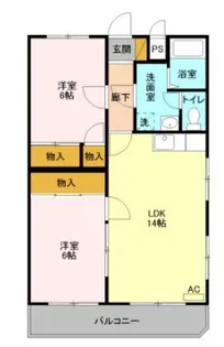 ローズウィング参番館【2階】の間取り