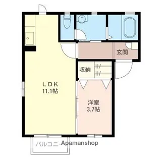 群馬県前橋市川原町2丁目【アパート】の間取り