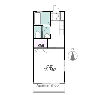 群馬県前橋市龍蔵寺町【アパート】の間取り