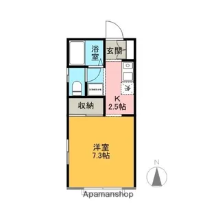 群馬県前橋市朝日町4丁目【アパート】の間取り