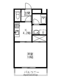 カノンハイツ【307号室】の間取り