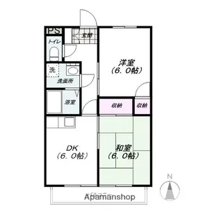 ビエント榛名【303号室】の間取り