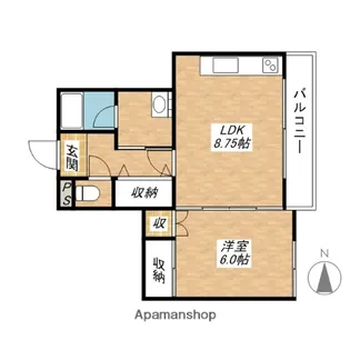 シャタレイ日吉【1階】の間取り