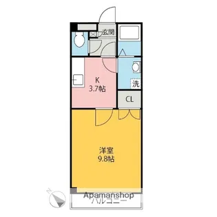 広瀬ハイツ三千鶴【306号室】の間取り