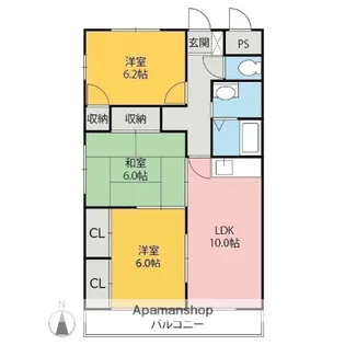 レオ・ドリーム天川【205号室】の間取り