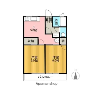 2Kの間取り画像