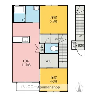 フォルツェ・ラフィーノB【2階】の間取り
