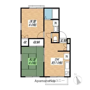 エステートピアK(元総社)【202号室】の間取り