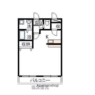 青木マンション【201号室】の間取り