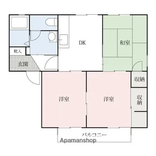 ニフティーパレスA・B・C【2階】の間取り