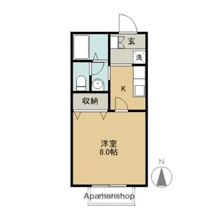 ヴィラ・ボヌール【2階】の間取り