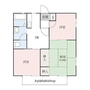 ジュエル【D102号室】の間取り