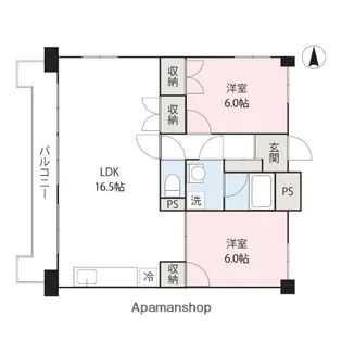 エルドラードハイツ【502号室】の間取り