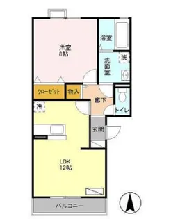 ヴェラハイツM【3階】の間取り