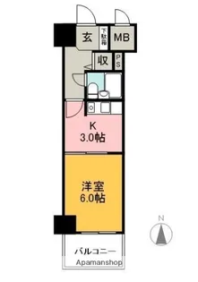 ダイアパレス前橋大友町【4階】の間取り