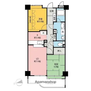 ウィンベルコーラス前橋第一【306号室】の間取り
