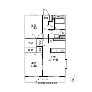 プチポンドゥEX【306号室】の間取り