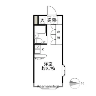 ベルピアドリーム吉岡【113号室】の間取り