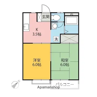 パークヒルA【203号室】の間取り