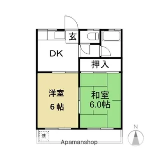 伊井マンション【2階】の間取り