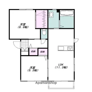 ラフィーノ【2階】の間取り